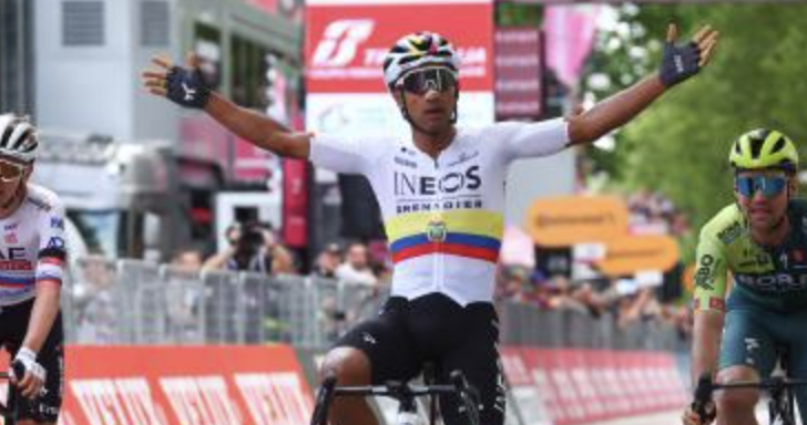 Narvaez prima Maglia rosa